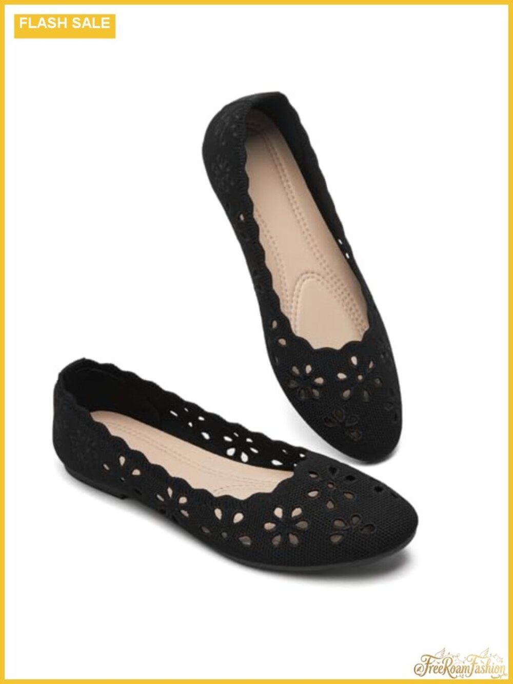 Mesh Ballet Flats Women's Knit Breathable Comfortable Slip On Dressy Casual